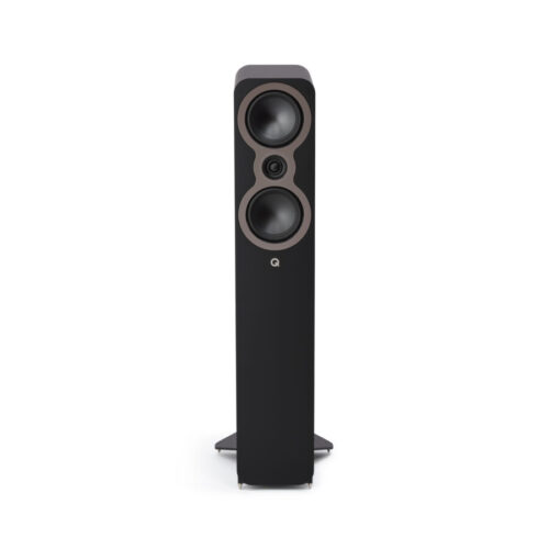Q Acoustics 3040c_straight_front_no grille_satin black Q Acoustics 3040c_straight_front_no grille_satin black